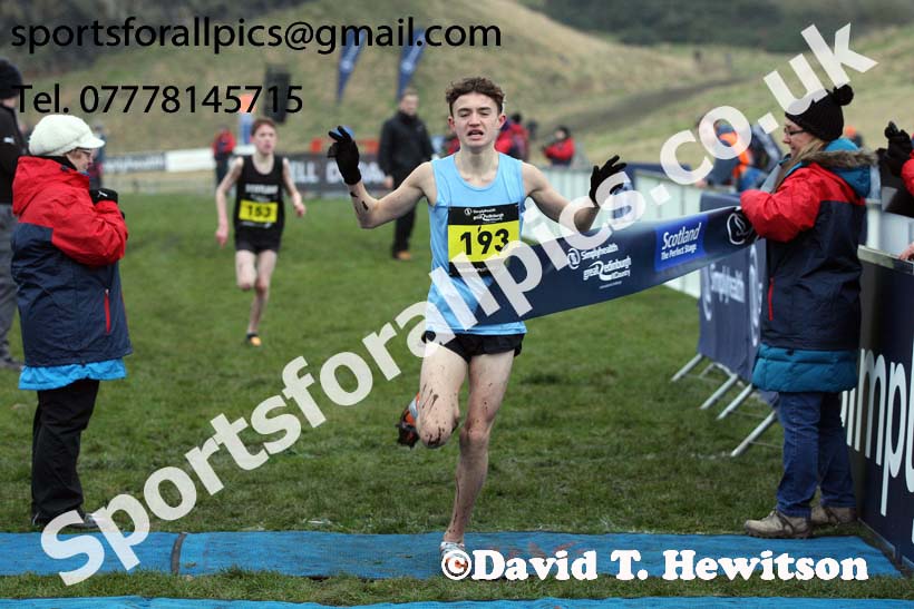 Inter District under-15 boys, 2018 Simplyhealth Great Edinburgh International XCountry. Photo: David T. Hewitson/Sports for All Pics
